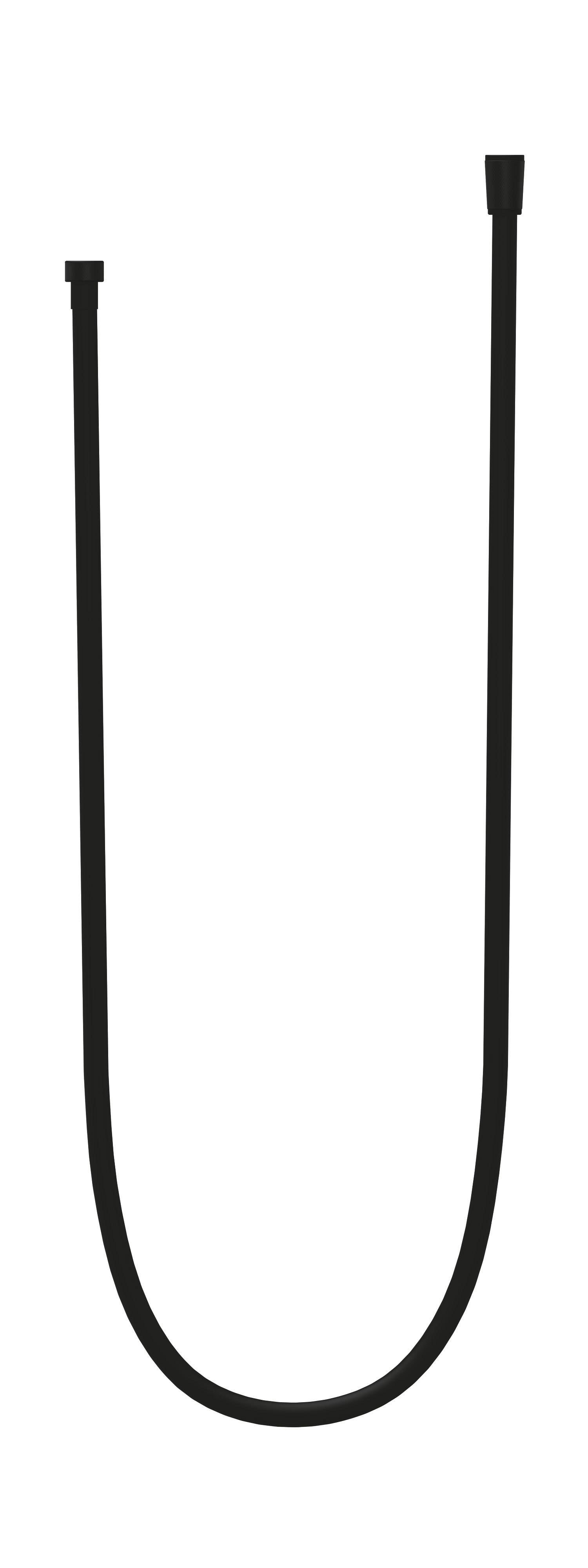 Furtun de dus Grohe 287412432, 1.5 m, 5 bar, 1/2 tip conexiune para dus, 1/2 tip conexiune baterie, Negru