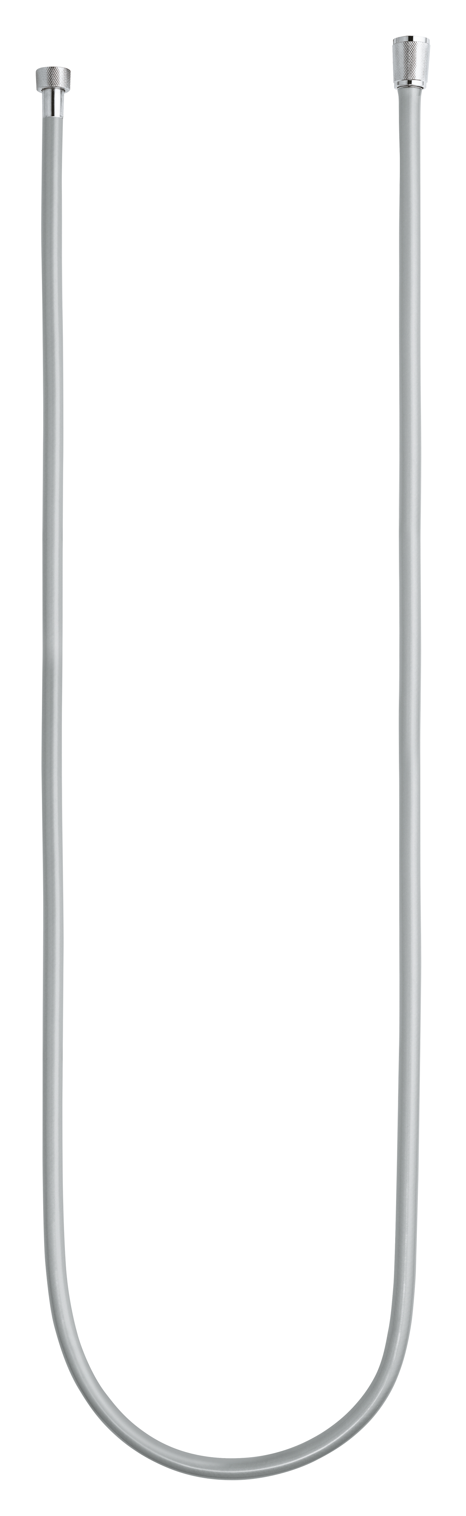 Furtun dus Grohe 27173002, 2 m, 5 bar, 1/2 tip conexiune para dus, 1/2 tip conexiune baterie, conexiune universala, Crom