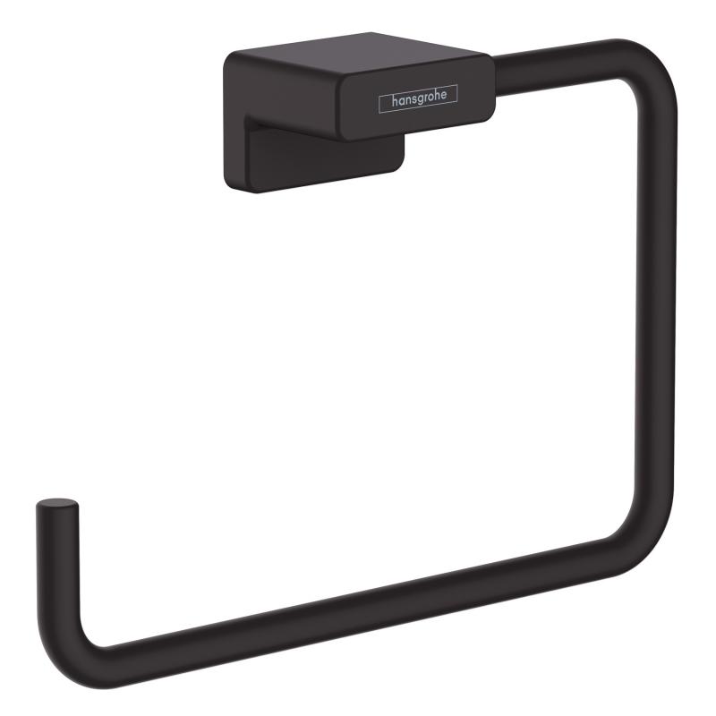 Hansgrohe Inel prosop hansgrohe addstoris, pe perete, metal, mat, negru, 41754670