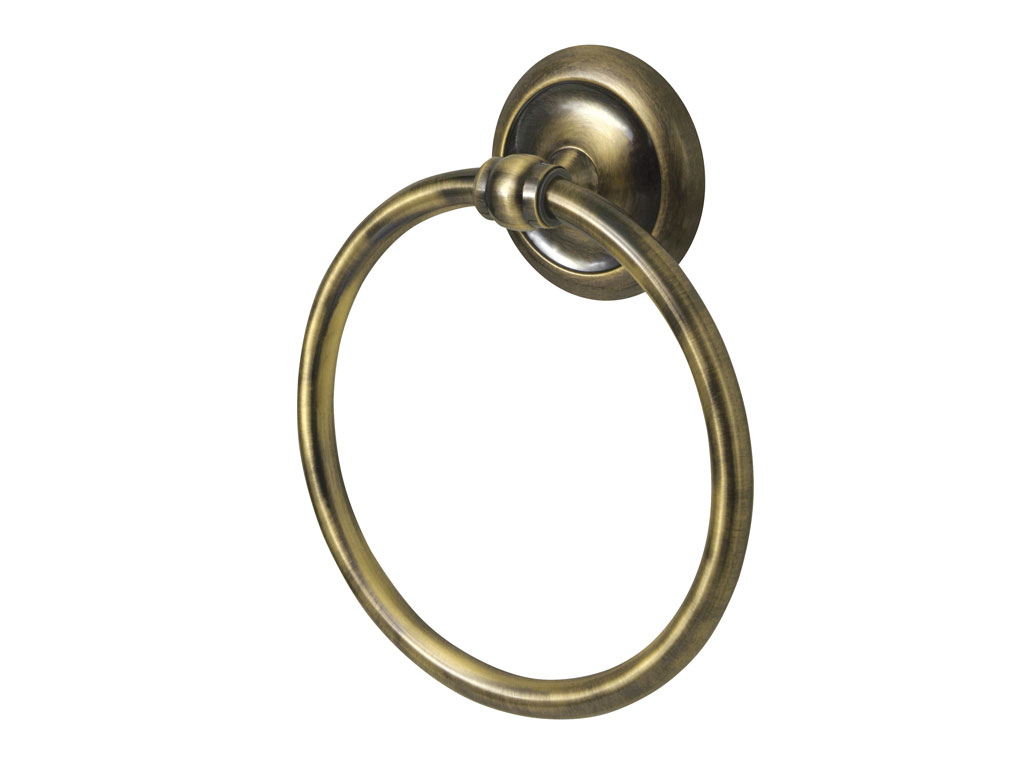 Bisk Inel prosop retro deco 00414, 165 mm, montare pe perete, fixare ascunsa, alama