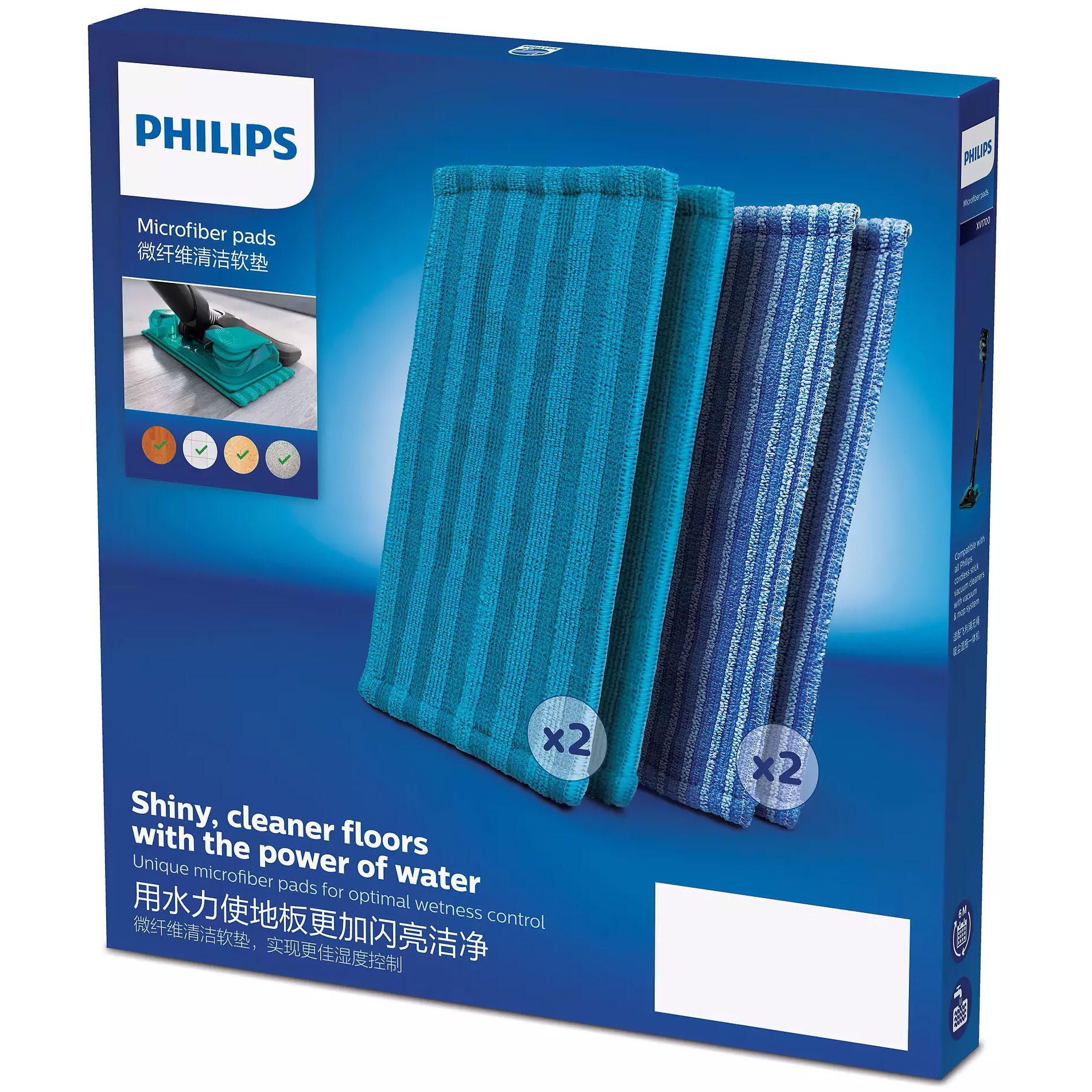 Philips Lavete microfibra philips aqua, compatibil aspiratoare philips aqua, xv1700/01