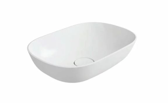 Cast Marble Lavoar cast marble alessia 630405051003, 500 x 350 mm, montare pe blat, compozit, alb