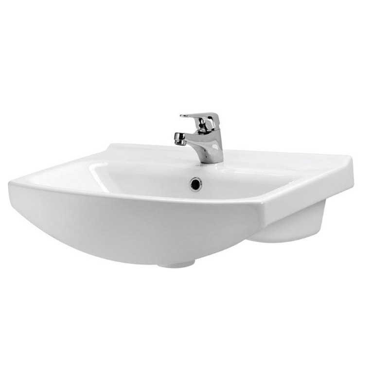 Cersanit Lavoar cersanit cersania, pe perete/mobilier, 60 x 41 cm, alb, k11-0046