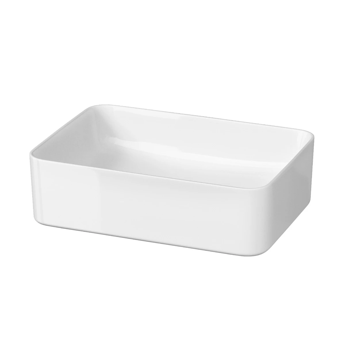 Cersanit Lavoar cersanit crea, pe blat, 50 x 35 cm, alb, k114-001-eco