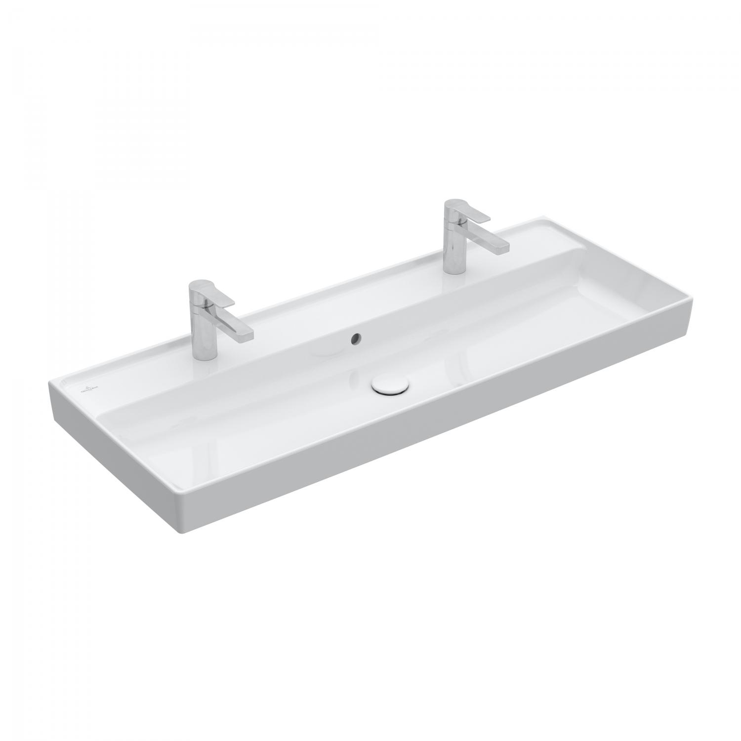 Villeroy and Boch Lavoar dublu villeroy & boch collaro, pe mobilier, 120 x 47 cm, alb, 4a33c401