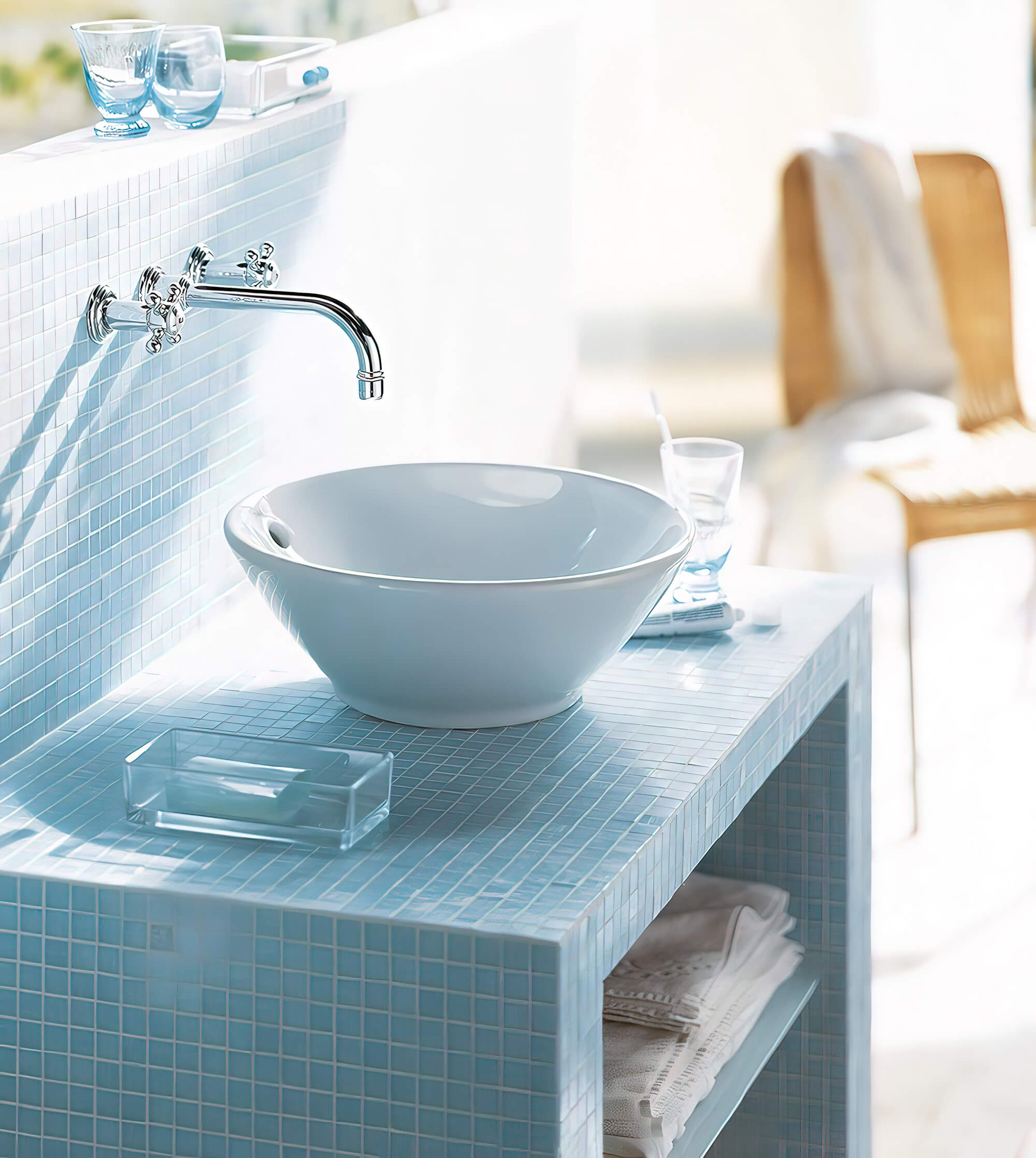 Lavoar Duravit 0325420000, Bacino, montaj pe blat, nr orificii baterie