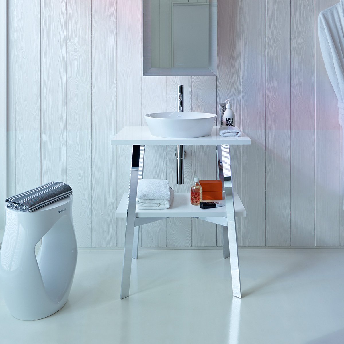 Lavoar Duravit 2328430000, Cape Cod, montaj pe blat, nr orificii bater
