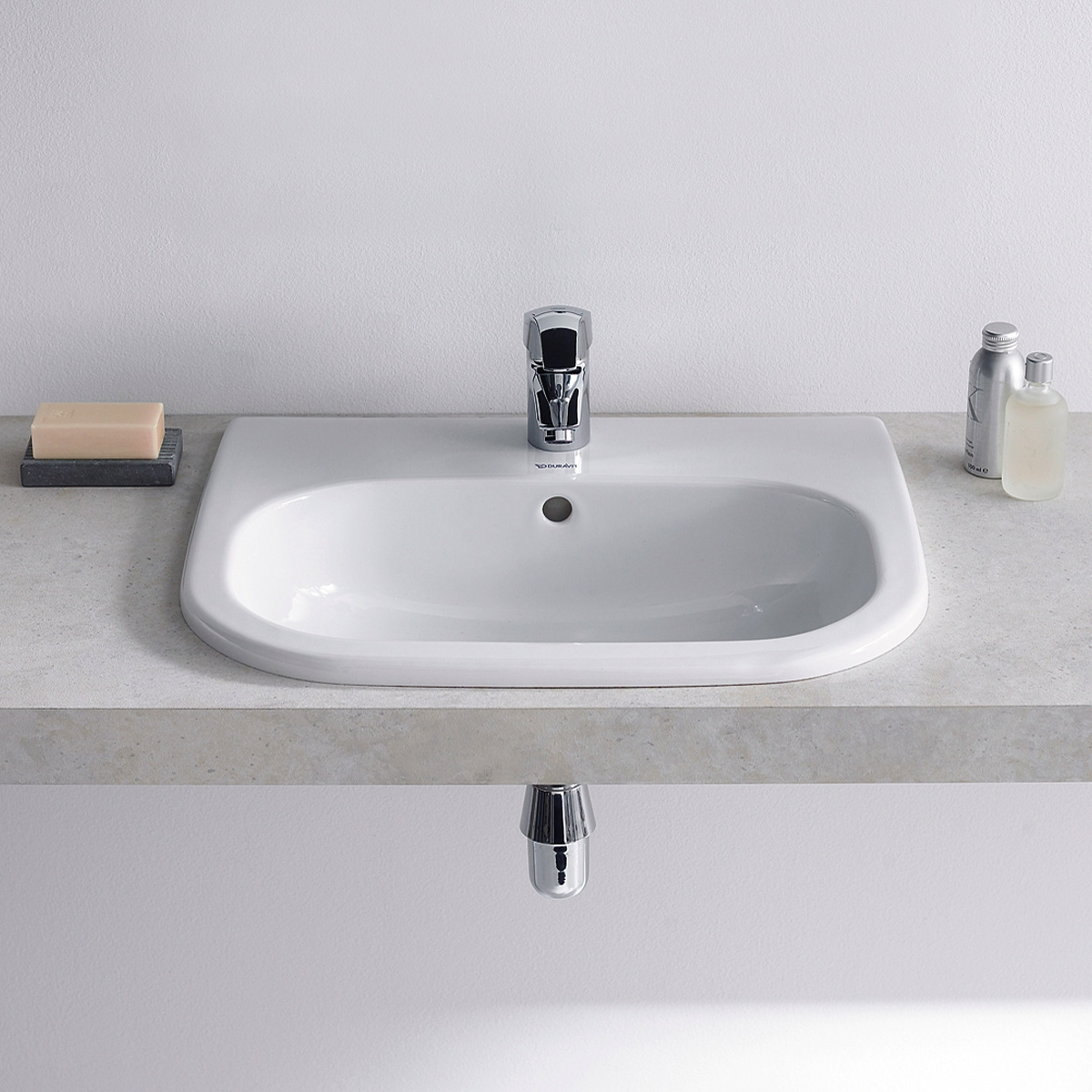 Duravit  Lavoar duravit d-code, incastrat, in blat,545 x 435 mm, alb, 0337540000