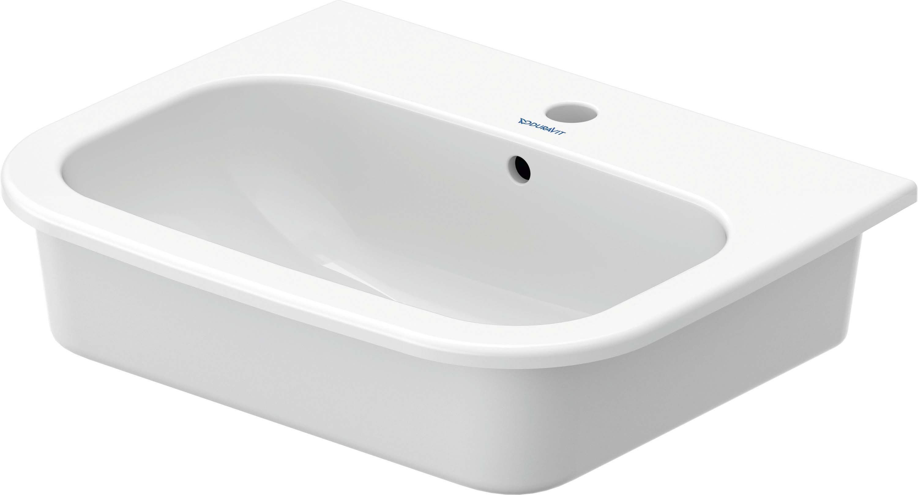 Lavoar Duravit 0337540000, D-Code, montaj in blat, preaplin, zona mont