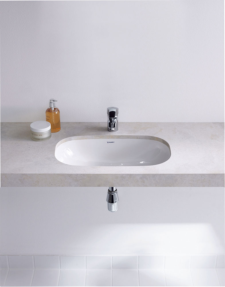 Lavoar Duravit 0338560000, D-Code, montaj sub blat, nr orificii bateri