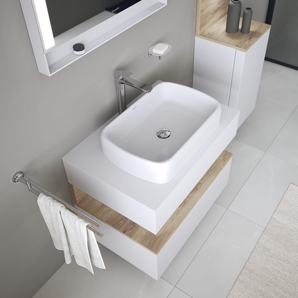 Lavoar Duravit 2384600079, Qatego, montaj pe blat, nr orificii baterie