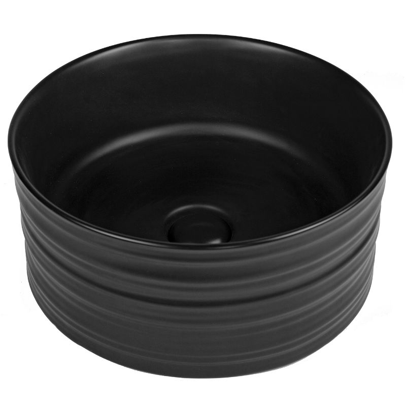 Fluminia Lavoar fluminia my black circle, pe blat, 410 x 410 mm, negru, 8077mb