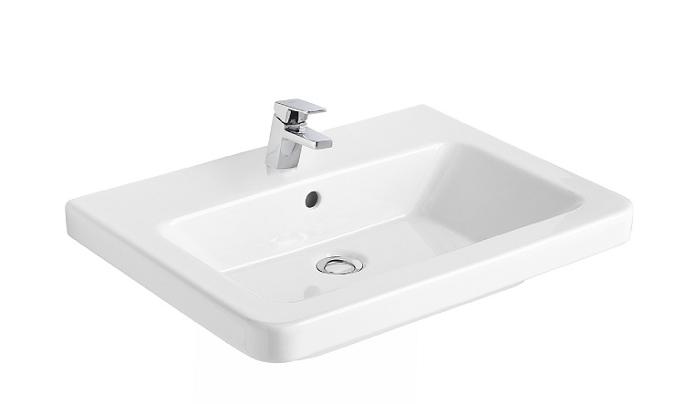 Gala  Lavoar gala street square 0504001, 550 x 450 mm, montare pe perete, preaplin, ceramica sanitara, alb