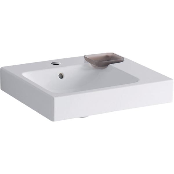 Geberit  Lavoar geberit icon 124050000, 500 x 485 mm, montare pe blat, preaplin, ceramica sanitara, alb