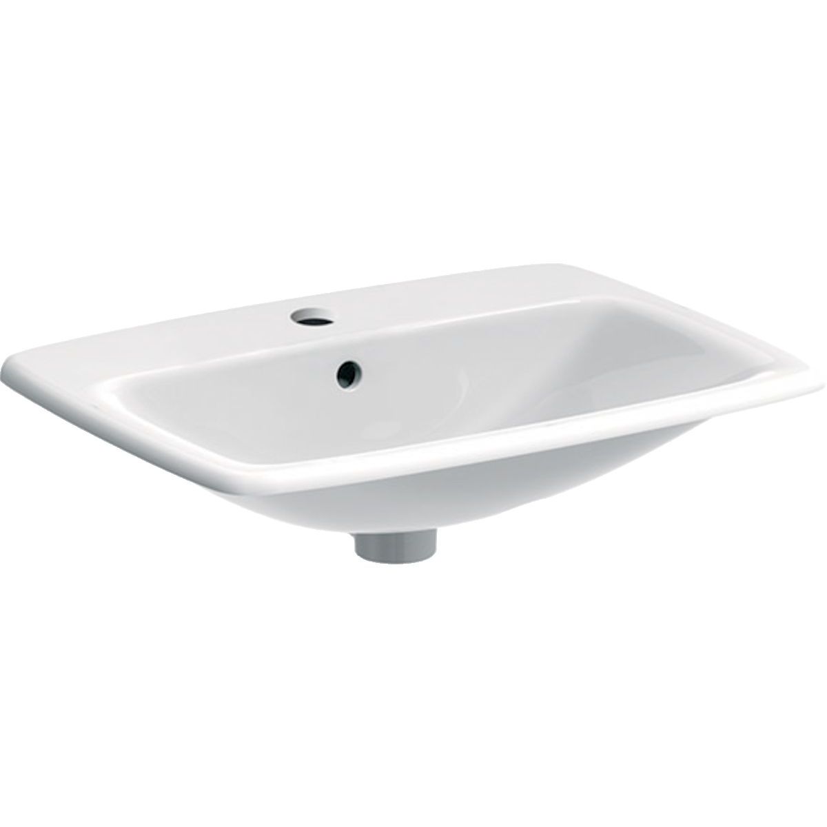 Geberit  Lavoar geberit selnova square, montare in blat, 600 x 450 mm, alb, 500.307.01.7