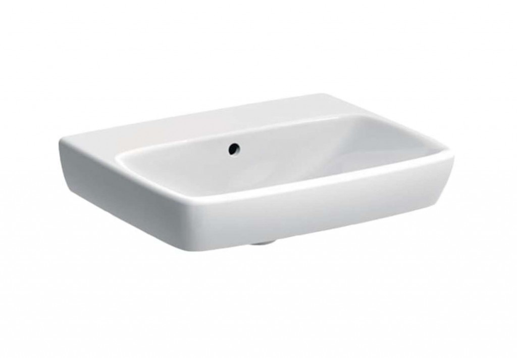 Geberit  Lavoar geberit selnova square, pe perete/mobilier, 55 x 44 cm, alb, 500.291.01.7