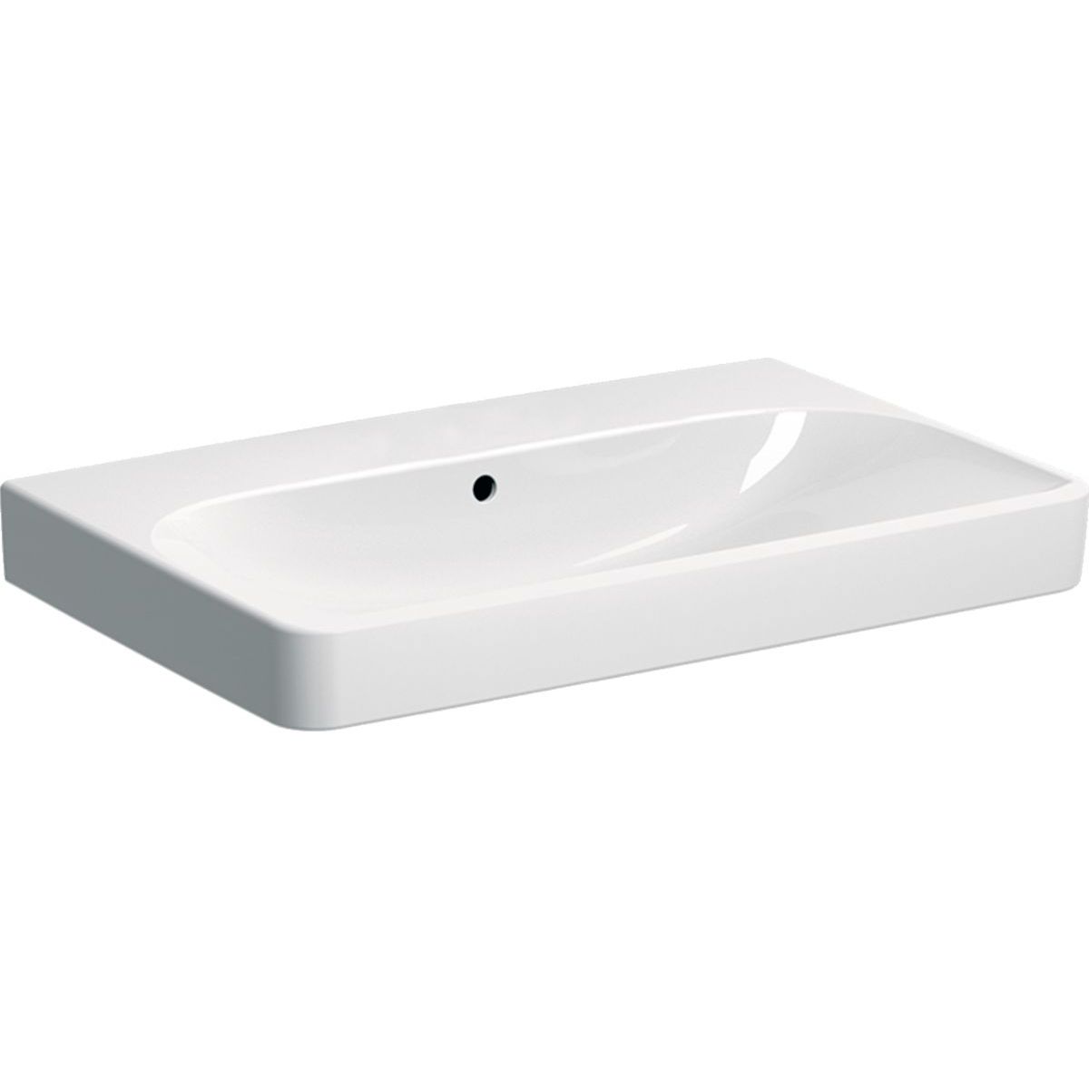 Geberit  Lavoar geberit smyle square, montare pe perete/mobilier, 750 x 480 mm, alb, 500.249.00.2