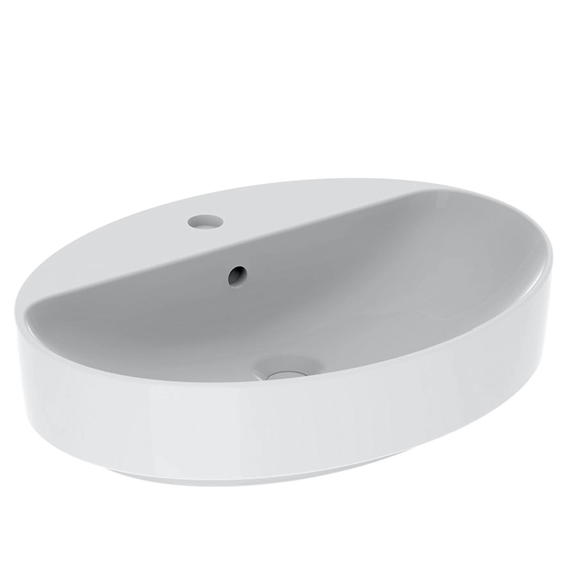 Geberit  Lavoar geberit variform 500.772.01.2, 600 x 450 mm, montare pe blat, preaplin, ceramica sanitara, alb