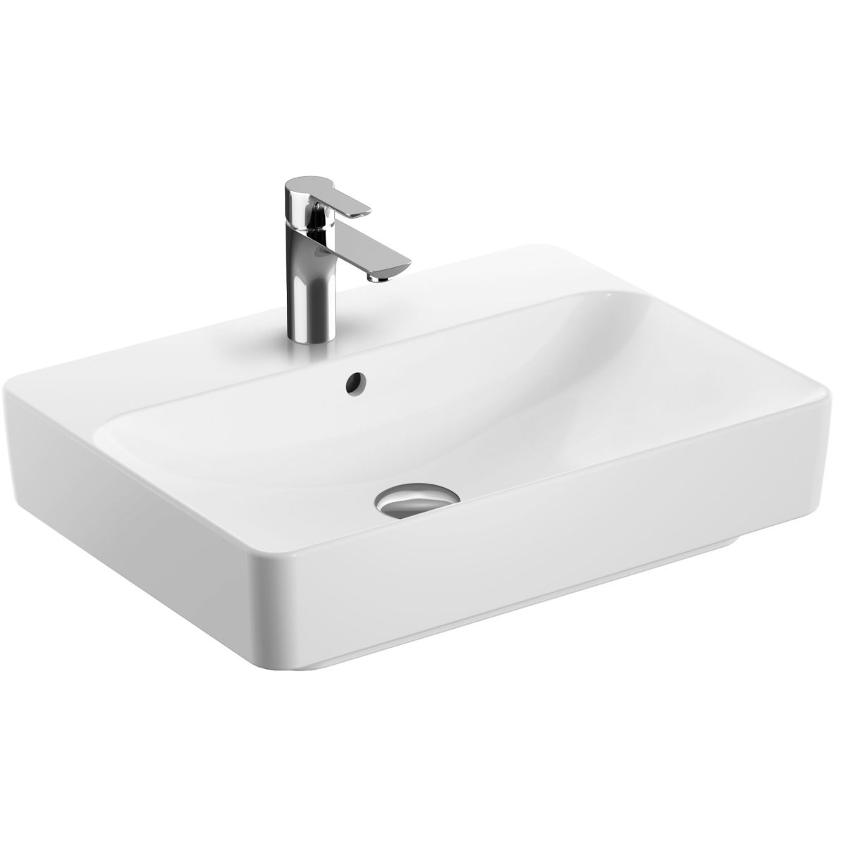 Geberit  Lavoar geberit variform, montare pe blat, 600 x 450 mm, alb, 500.780.01.2