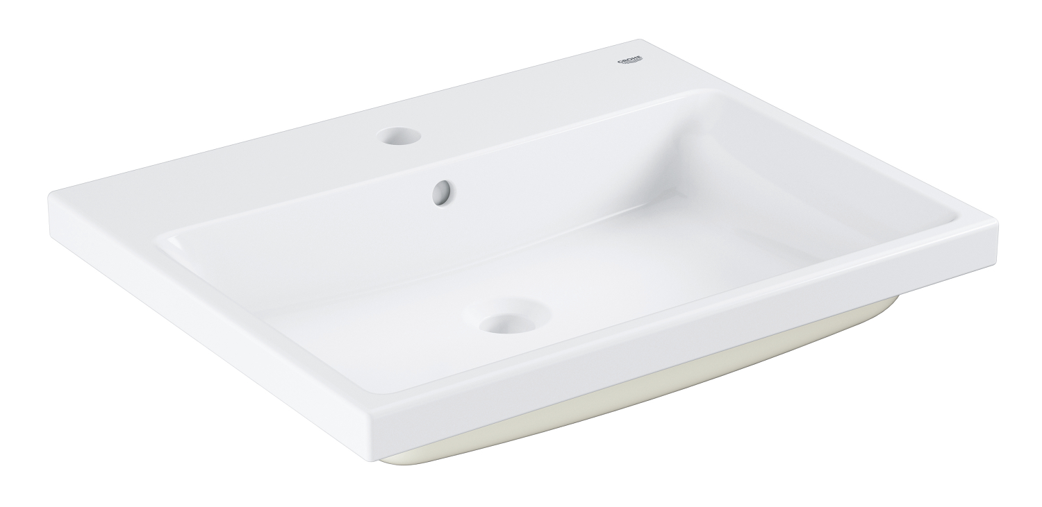 Grohe Lavoar grohe cube ceramic 3947900h, incastrat, preaplin, 605 x 490 mm, alb