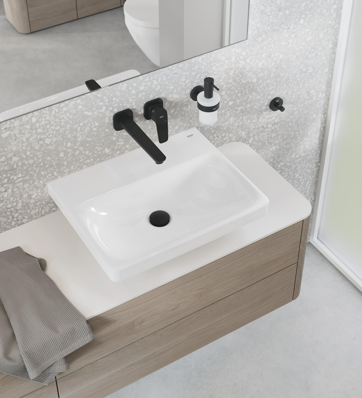 Grohe Lavoar grohe euro ceramic, pe perete, 55 x 44 cm, alb, 102431sh00