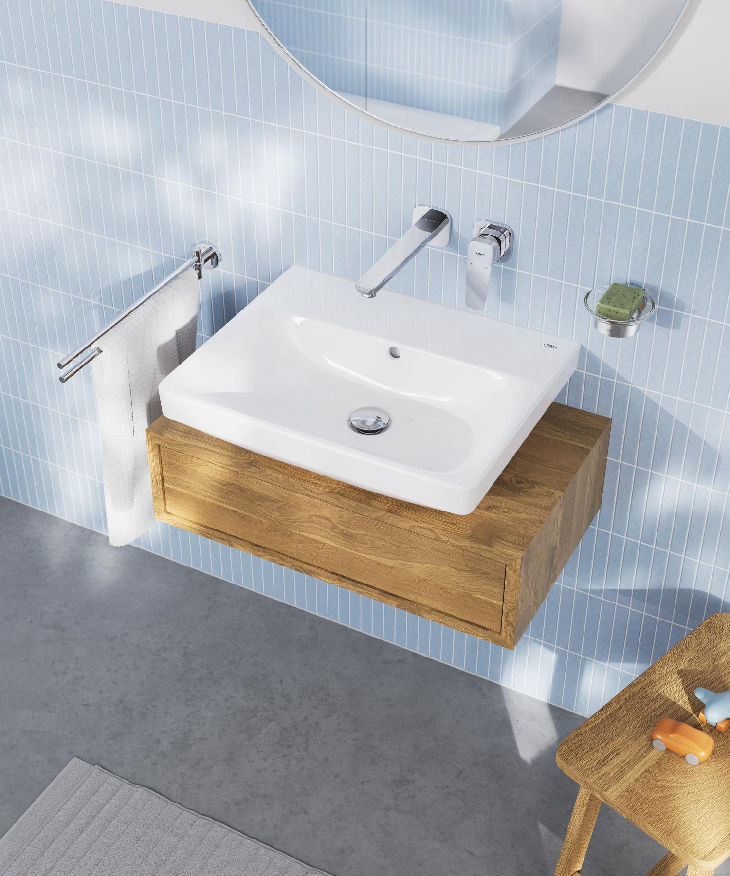Grohe Lavoar grohe euro ceramic, pe perete, 55 x 44 cm, alb, 102432sh00