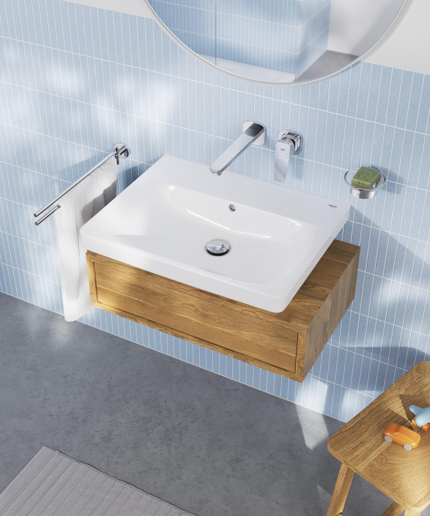 Grohe Lavoar grohe euro ceramic, pe perete, 60 x 47 cm, alb, 102417sh00