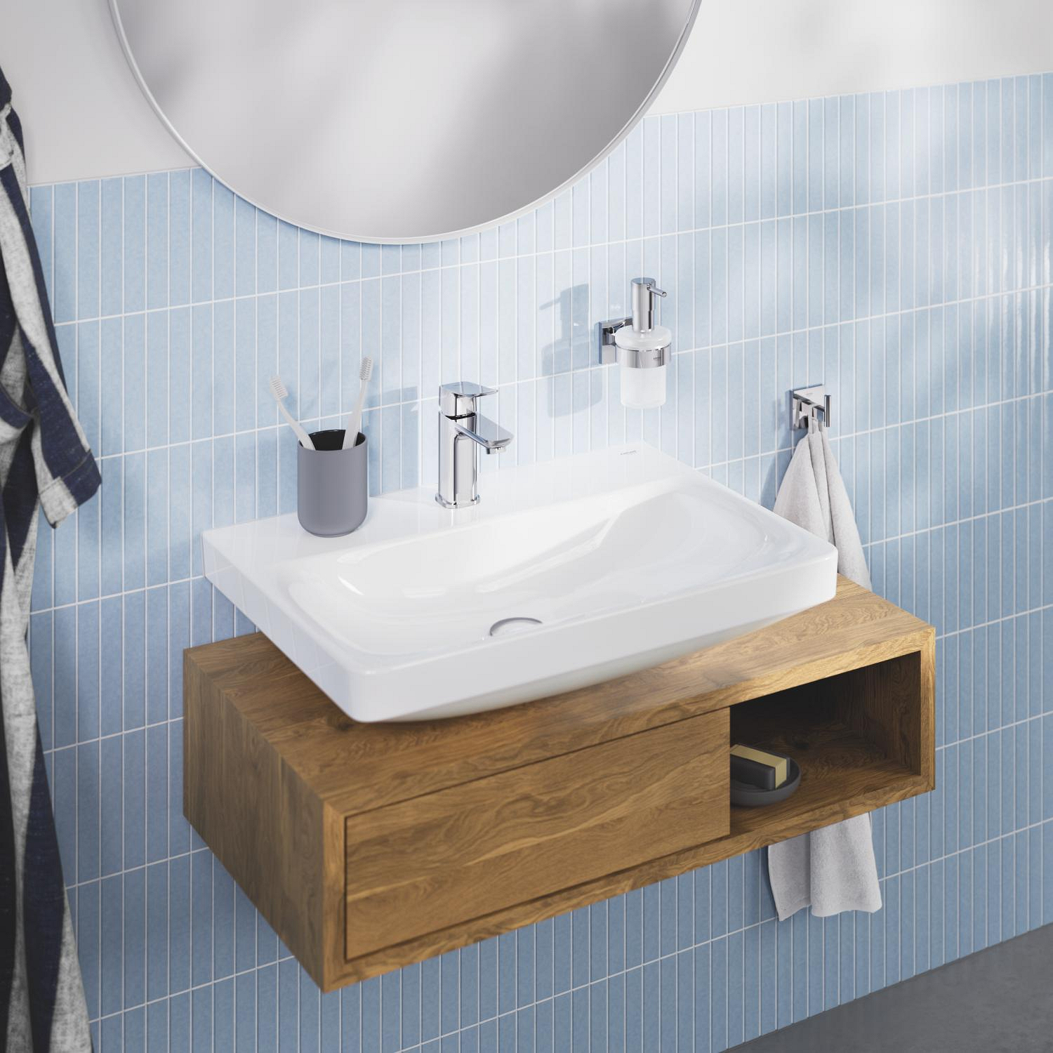 Grohe Lavoar grohe euro ceramic, pe perete, 60 x 47 cm, alb, 102418sh00