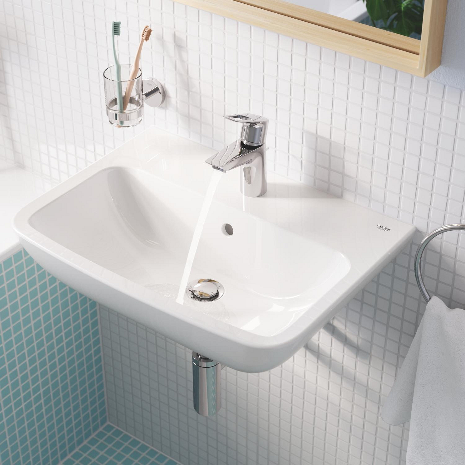 Grohe Lavoar grohe start edge 39949000, pe perete, 550 x 400 mm, alb