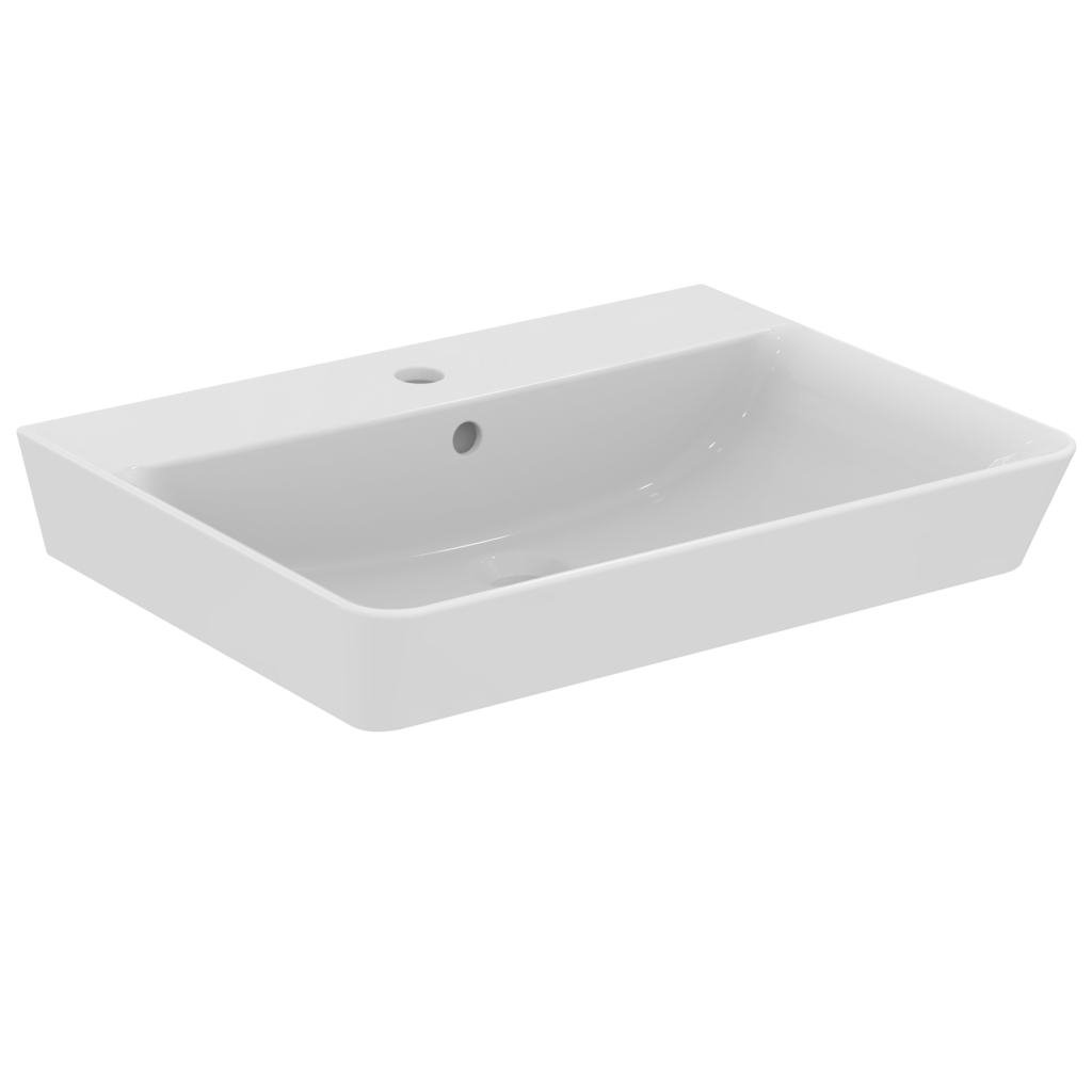 Ideal Standard Lavoar ideal standard connect air cube e074201, 600 x 460 mm, montare pe perete, preaplin, ceramica sanitara, alb