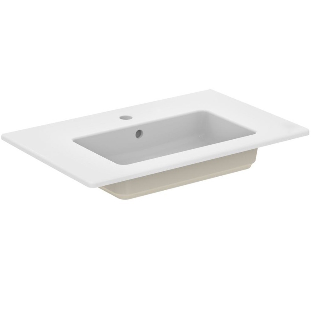 Ideal Standard Lavoar ideal standard tempo e053501, 710 x 450 mm, montare pe masca, preaplin, ceramica sanitara, alb