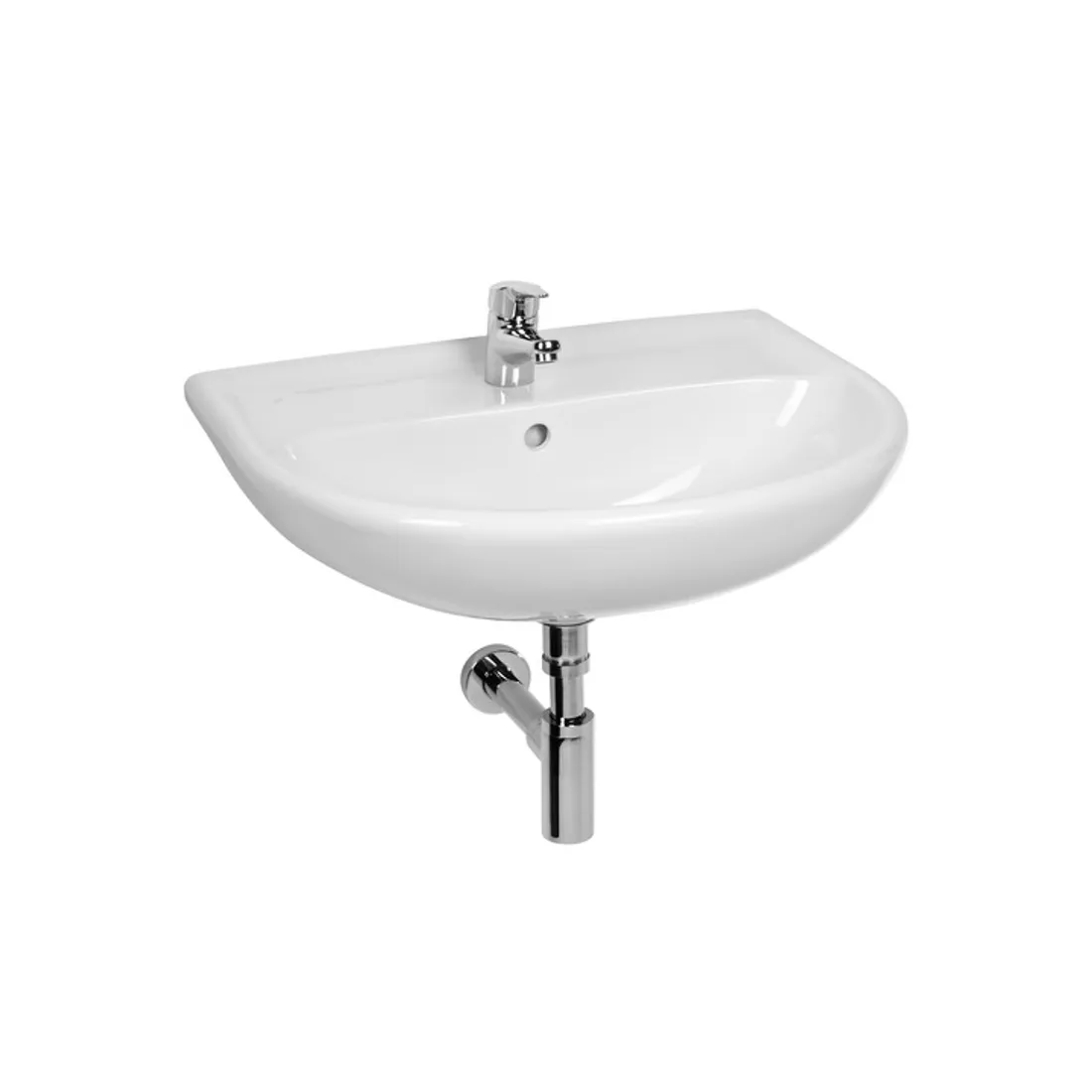 Jika Lavoar jika plus, pe perete, 550 x 450 mm, alb, h8143820001041