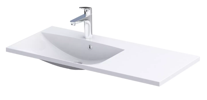 Oristo  Lavoar oristo amelia, montare pe mobilier, 1002 x 460 mm, alb, ume-am-100-92-l