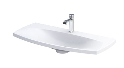 Oristo  Lavoar oristo louis, pe mobilier, 102 x 48 cm, alb, ume-lu-102-93