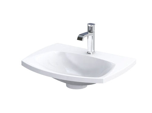 Oristo  Lavoar oristo louis, pe mobilier, 62 x 48 cm, alb, ume-lu-62-93