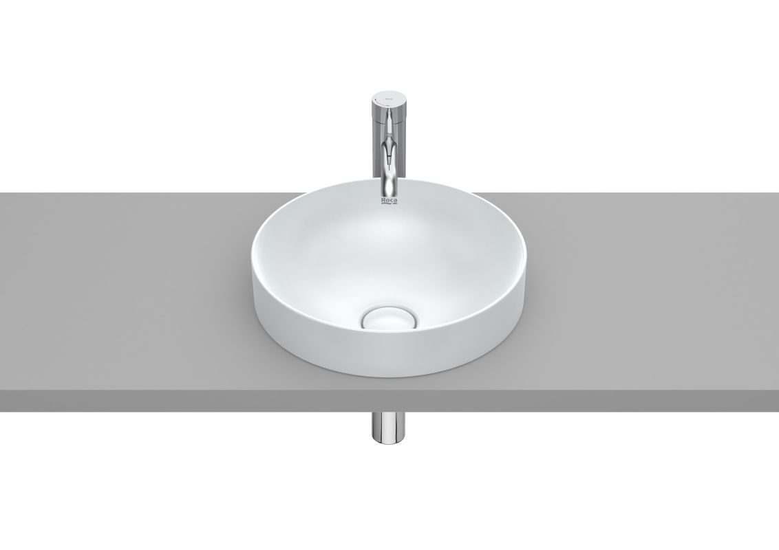 Roca Lavoar roca inspira, in blat, 37 cm, alb perla, a32752r630