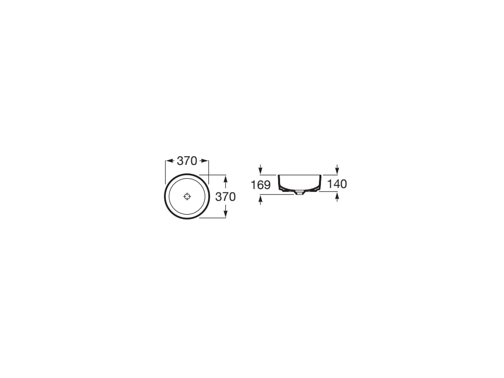 Lavoar Roca A327523640, 370 mm, 140 mm, 1 cuve, suprafata antiaderent, pe blat, fara nr orificii baterie, Antracit