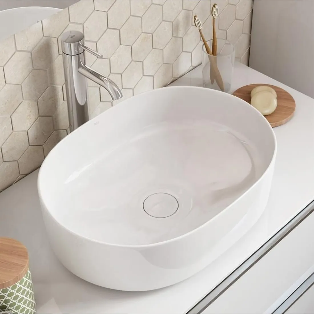 Lavoar Roca A327520000, Inspira, montaj pe blat, nr orificii baterie f