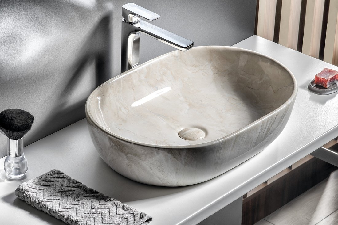 Sapho Lavoar sapho dalma, pe blat, 59 x 42 cm, alb/bej, mm427
