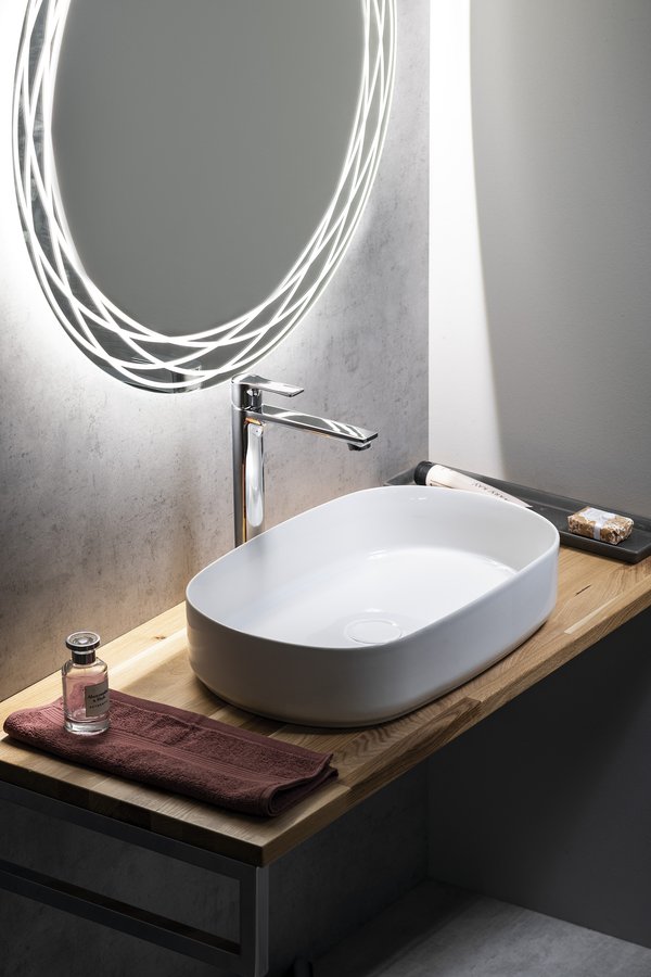 Sapho Lavoar sapho infinity, pe blat, 55 x 36 cm, alb, 10nf65055