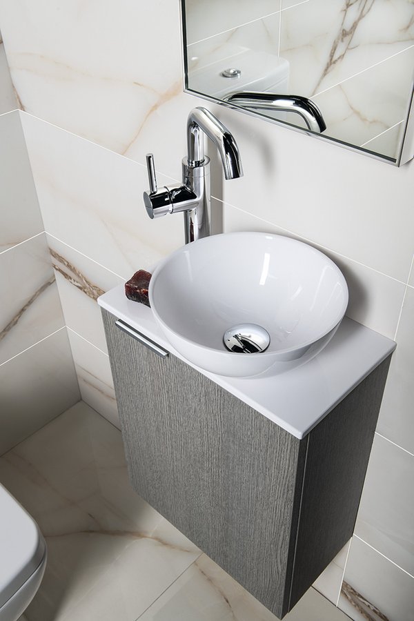 Sapho Lavoar sapho small, pe blat, 28 cm, alb, ar499