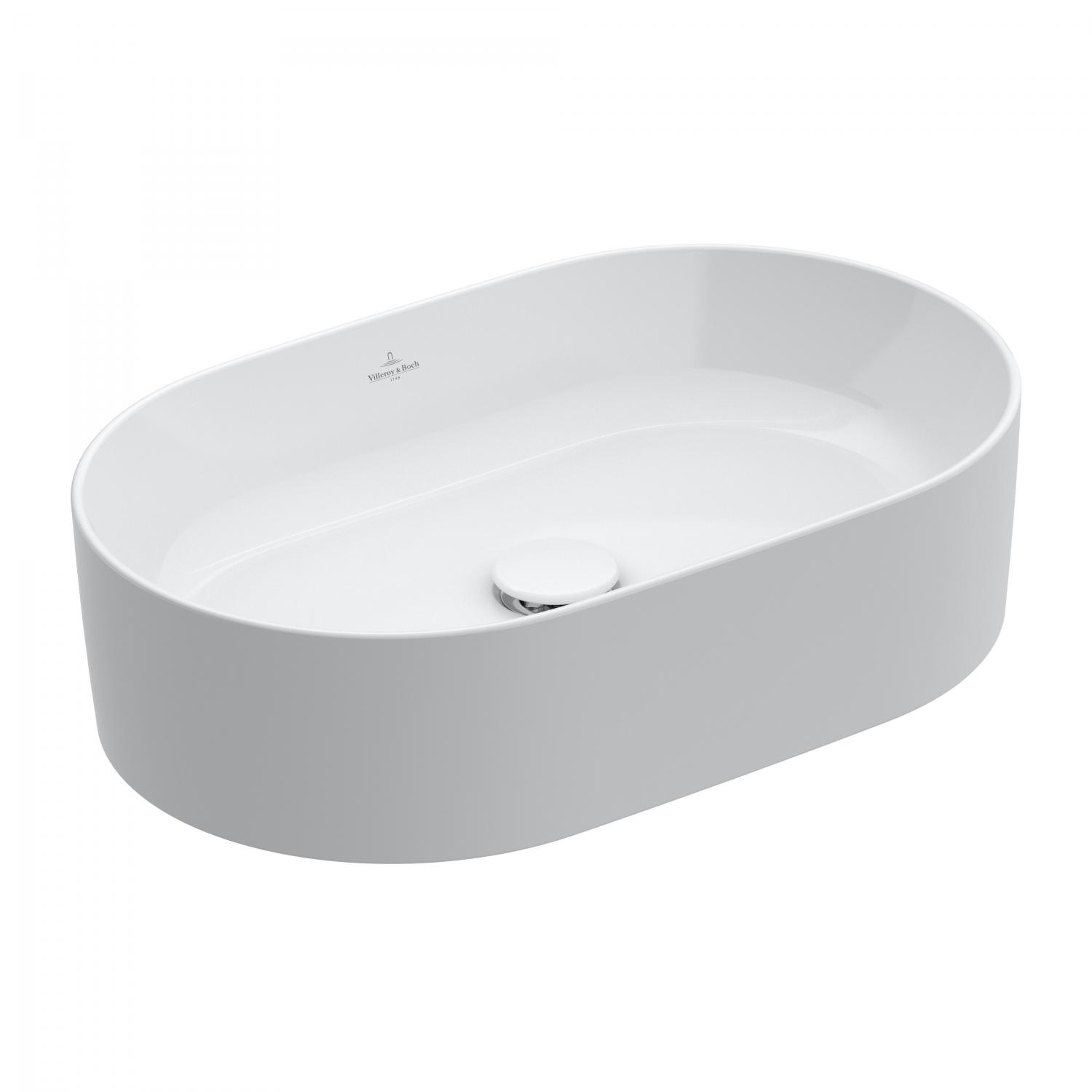 Villeroy and Boch Lavoar villeroy & boch collaro, pe blat, 560 x 360 mm, ceramicplus, alb, 4a1956r1