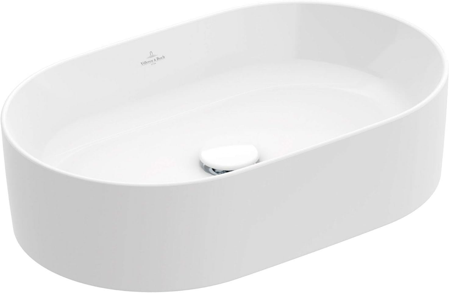 Villeroy and Boch Lavoar villeroy & boch collaro, pe blat, 560 x 360mm, titanceramic, alb, 4a195601
