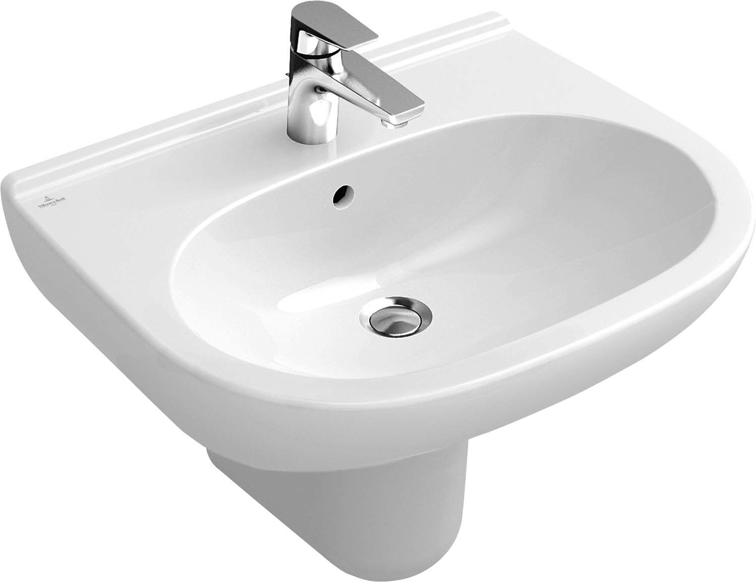 Villeroy and Boch Lavoar villeroy & boch o.novo, montare pe perete, 600 x 490 mm, alb, 51606001