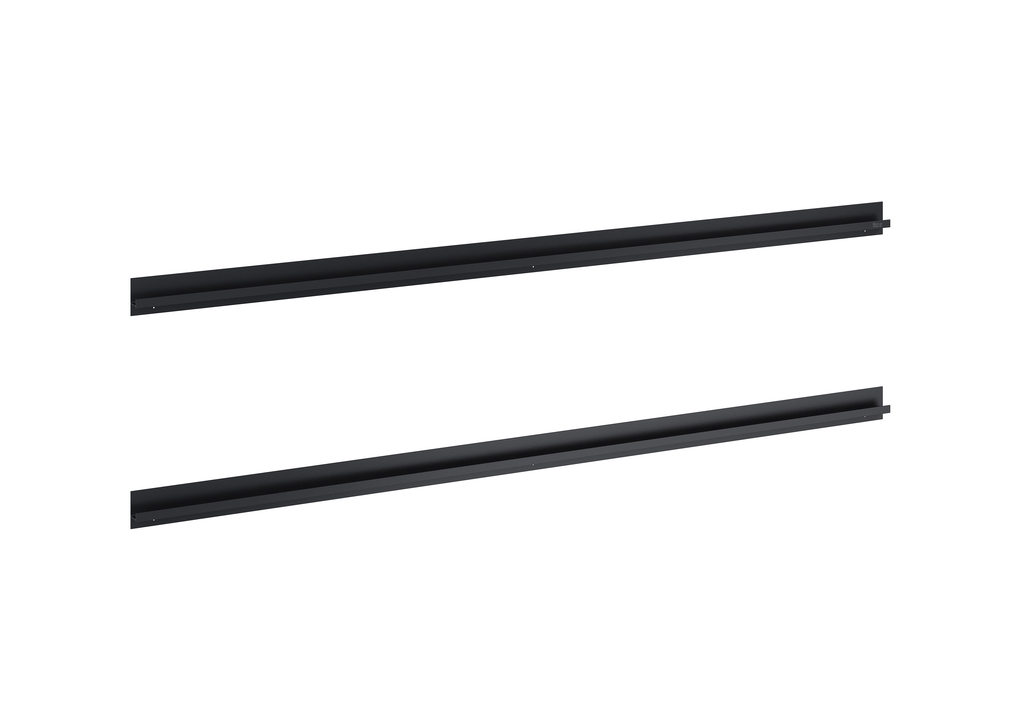 Roca Maner mobilier roca gap pro, 120 cm, 2 bucati, aluminiu, mat, negru, a817010485