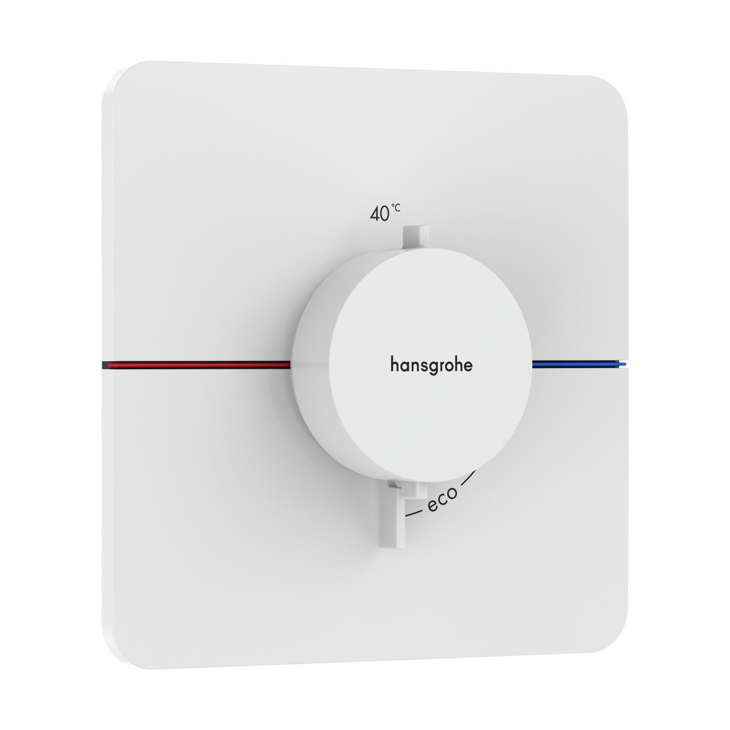 Hansgrohe Mixer incastrat hansgrohe showerselect comfort, termostat, necesita valva, alb, 15588700