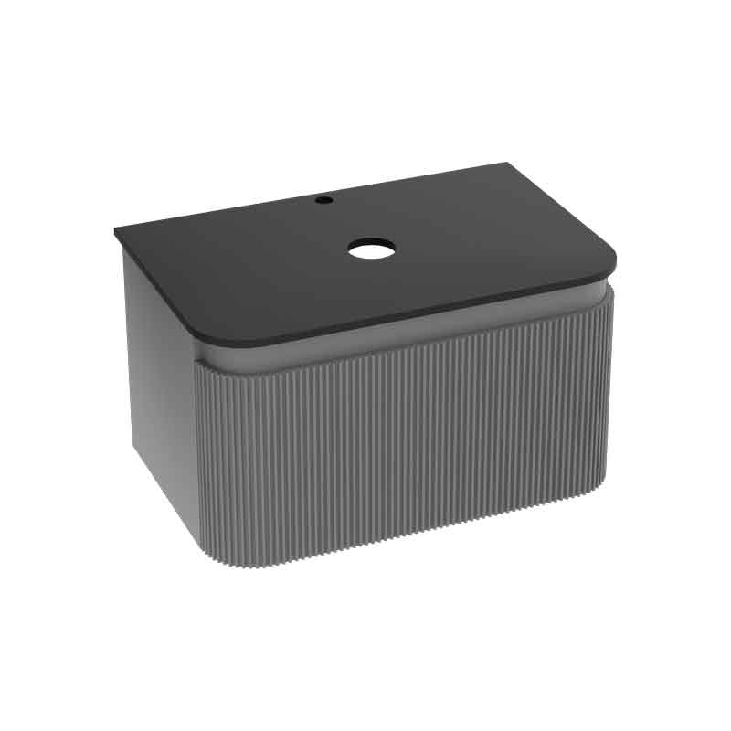 Spectrum Mobilier pentru lavoar spectrum milena, suspendat, 80 x 52 x 43 cm, sertar, mdf, mat, gri, 39793