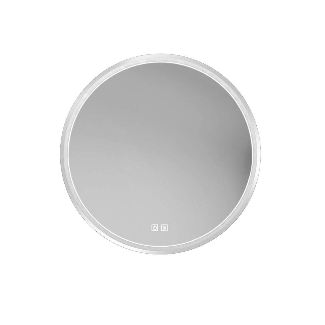 Kielle  Oglinda baie kielle idolio, pe perete, 59 cm, iluminare, dezaburire, crom, 50324013