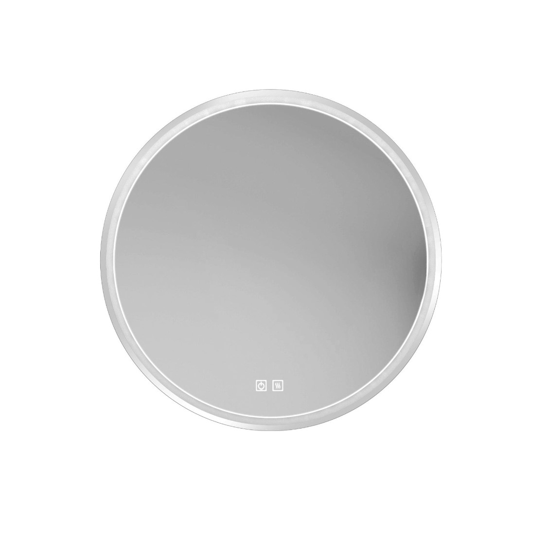 Kielle  Oglinda baie kielle idolio, pe perete, 80 cm, iluminare, dezaburire, crom, 50324003