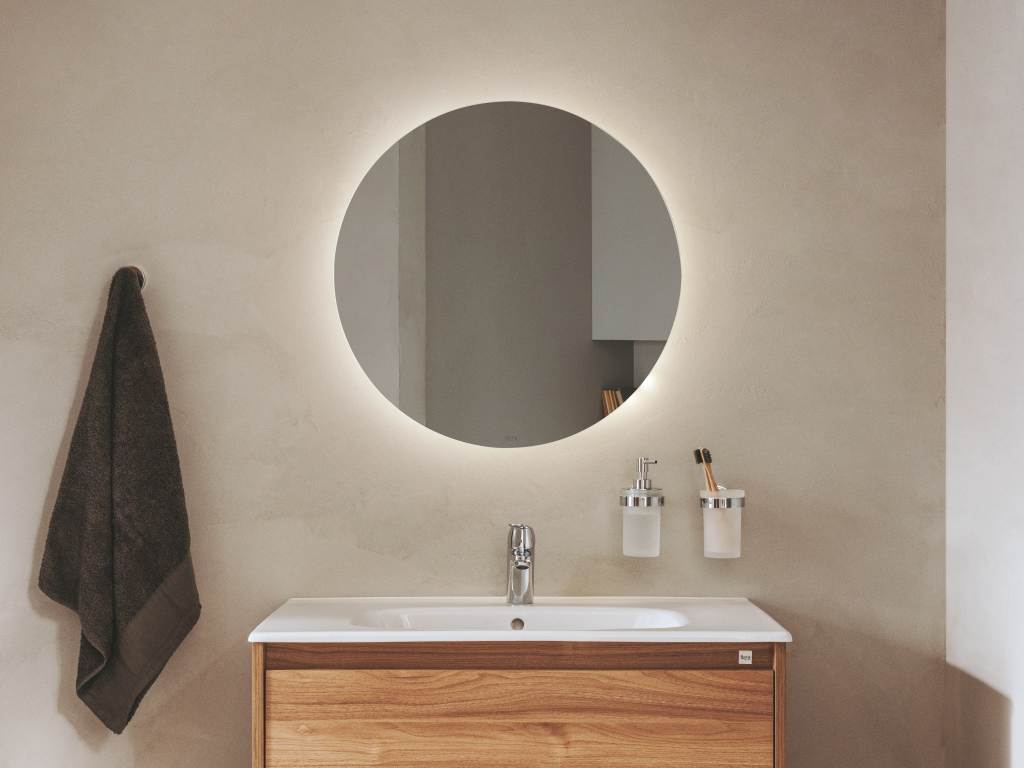 Roca Oglinda baie roca luna, suspendata, 60 cm, iluminare, a812400000